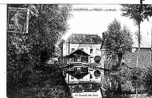 Ville de BERCHERESSURVESGRE Carte postale ancienne