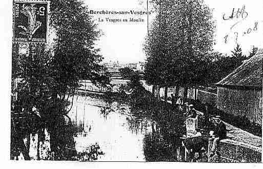 Ville de BERCHERESSURVESGRE Carte postale ancienne