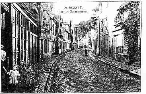 Ville de BERNAY Carte postale ancienne