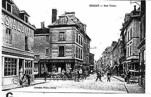 Ville de BERNAY Carte postale ancienne