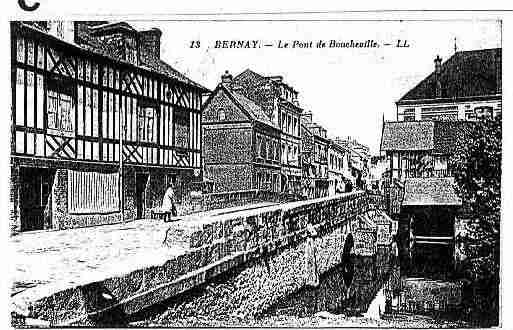 Ville de BERNAY Carte postale ancienne