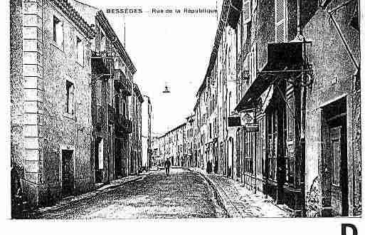 Ville de BESSEGES Carte postale ancienne