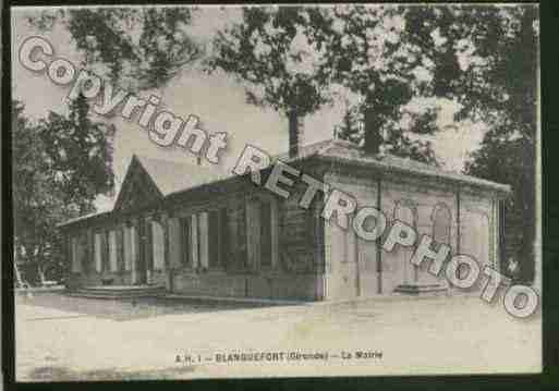 Ville de BLANQUEFORT Carte postale ancienne