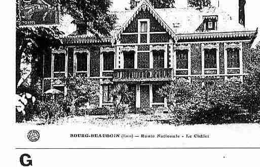 Ville de BOURGBEAUDOUIN Carte postale ancienne