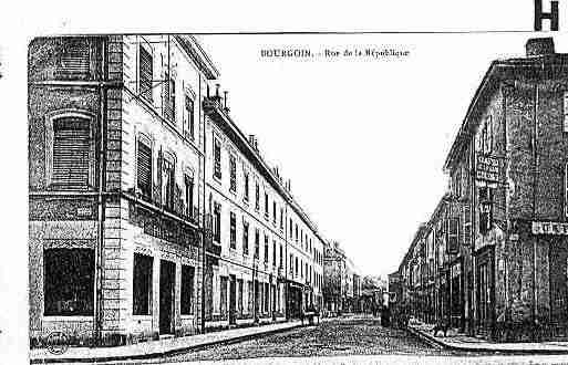 Ville de BOURGOINJALLIEU Carte postale ancienne