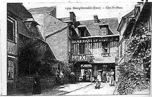 Ville de BOURGTHEROULDE Carte postale ancienne