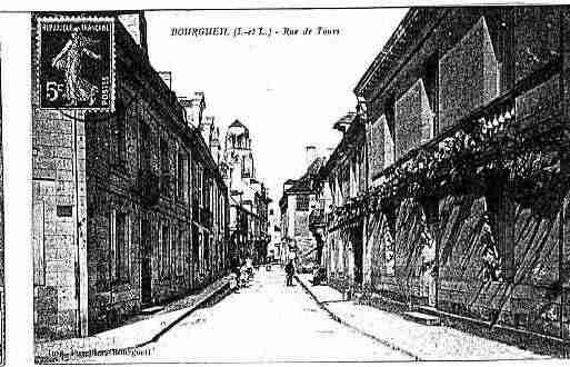 Ville de BOURGUEIL Carte postale ancienne