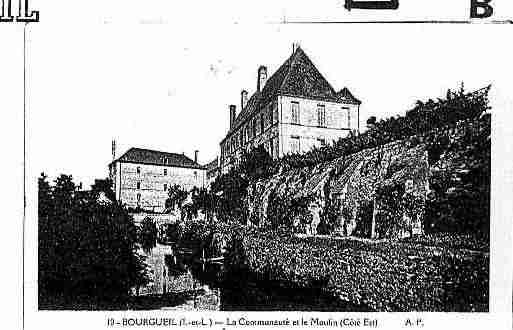 Ville de BOURGUEIL Carte postale ancienne