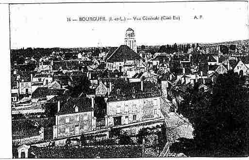 Ville de BOURGUEIL Carte postale ancienne