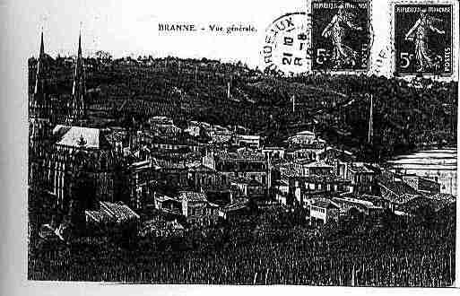 Ville de BRANNE Carte postale ancienne