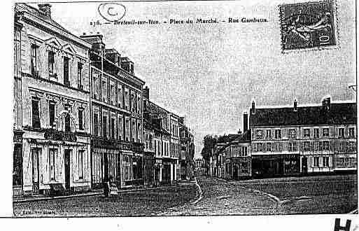 Ville de BRETEUILSURITON Carte postale ancienne