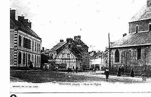 Ville de BRETEUILSURITON Carte postale ancienne