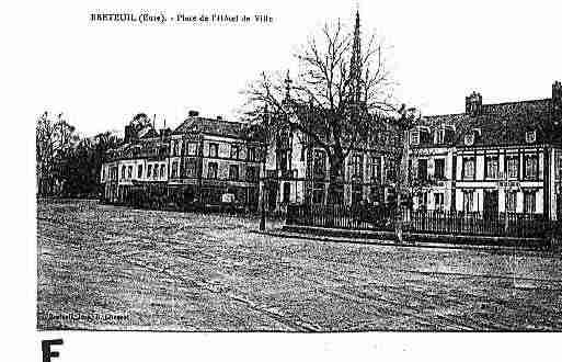 Ville de BRETEUILSURITON Carte postale ancienne