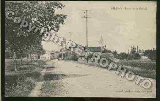 Ville de BREZINS Carte postale ancienne