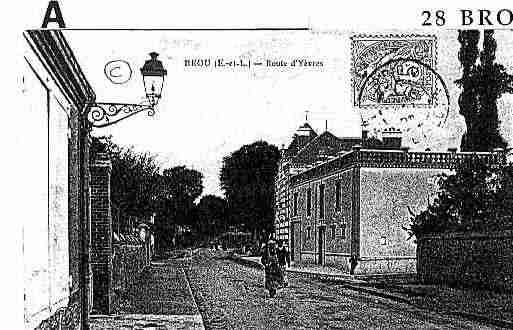 Ville de BROU Carte postale ancienne