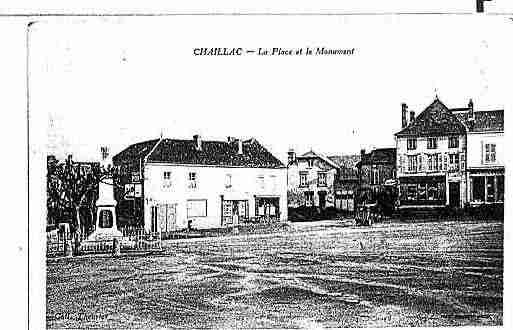 Ville de CHAILLAC Carte postale ancienne