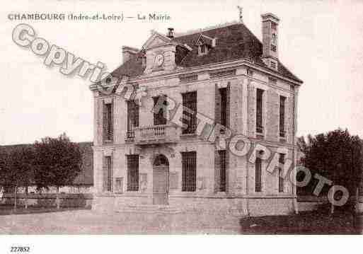 Ville de CHAMBOURGSURINDRE Carte postale ancienne