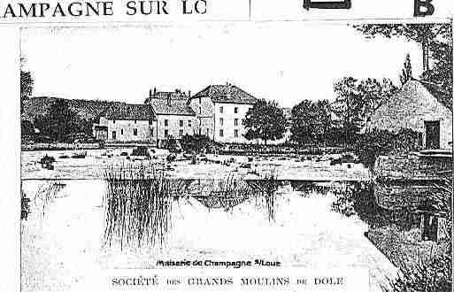 Ville de CHAMPAGNESURLOUE Carte postale ancienne