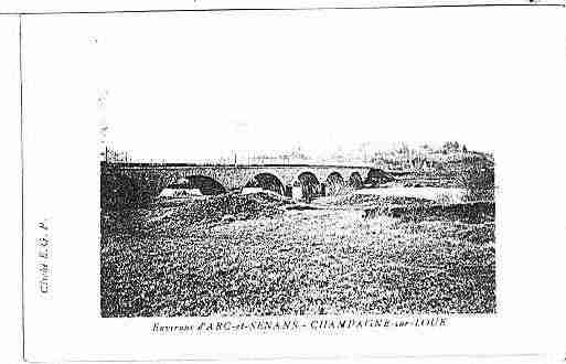 Ville de CHAMPAGNESURLOUE Carte postale ancienne