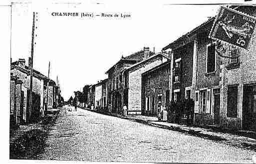 Ville de CHAMPIER Carte postale ancienne