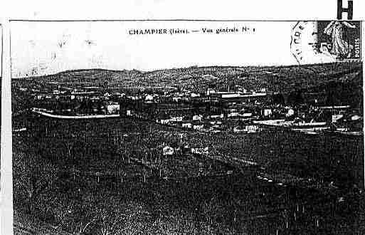 Ville de CHAMPIER Carte postale ancienne