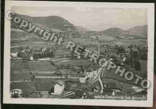 Ville de CHARAVINES Carte postale ancienne