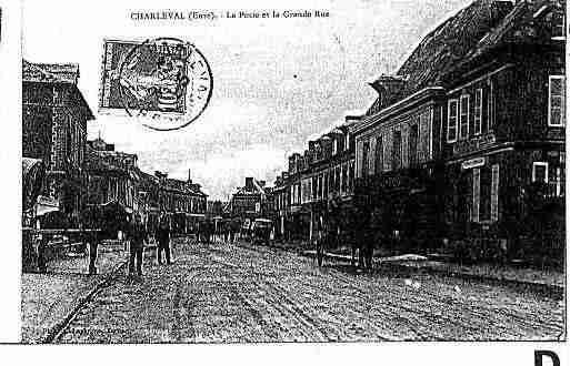 Ville de CHARLEVAL Carte postale ancienne