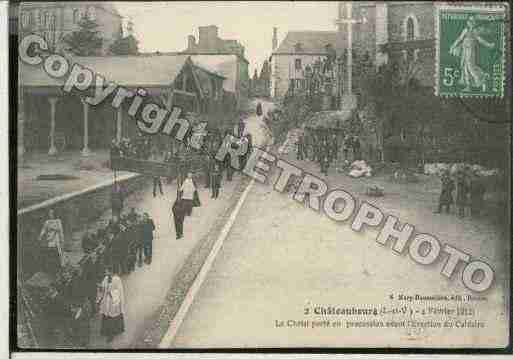 Ville de CHATEAUBOURG Carte postale ancienne