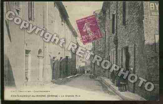 Ville de CHATEAUNEUFDURHONE Carte postale ancienne