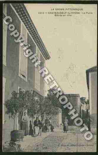 Ville de CHATEAUNEUFDURHONE Carte postale ancienne