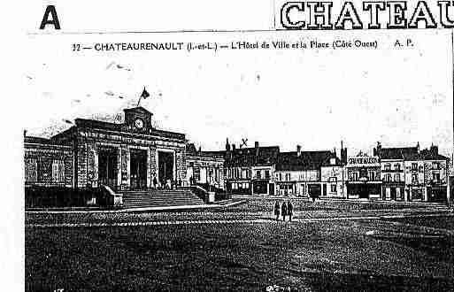 Ville de CHATEAURENAULT Carte postale ancienne