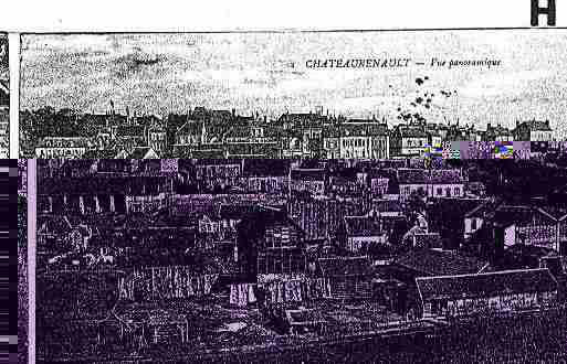 Ville de CHATEAURENAULT Carte postale ancienne