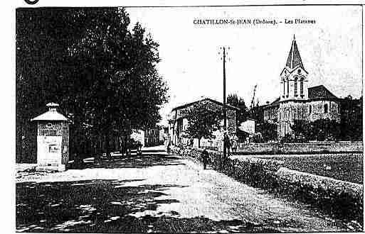 Ville de CHATILLONSAINTJEAN Carte postale ancienne