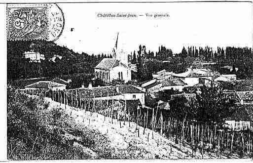 Ville de CHATILLONSAINTJEAN Carte postale ancienne