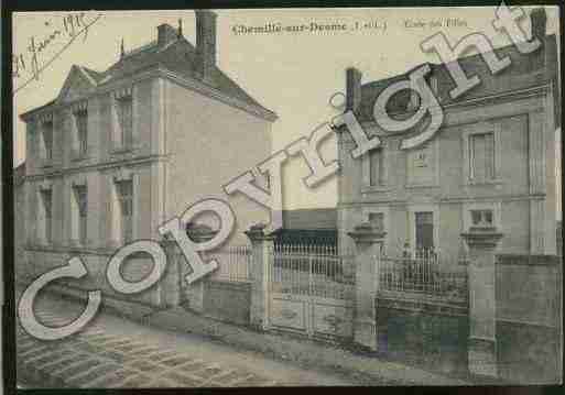 Ville de CHEMILLESURDEME Carte postale ancienne