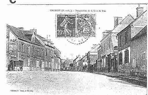 Ville de CHERISY Carte postale ancienne