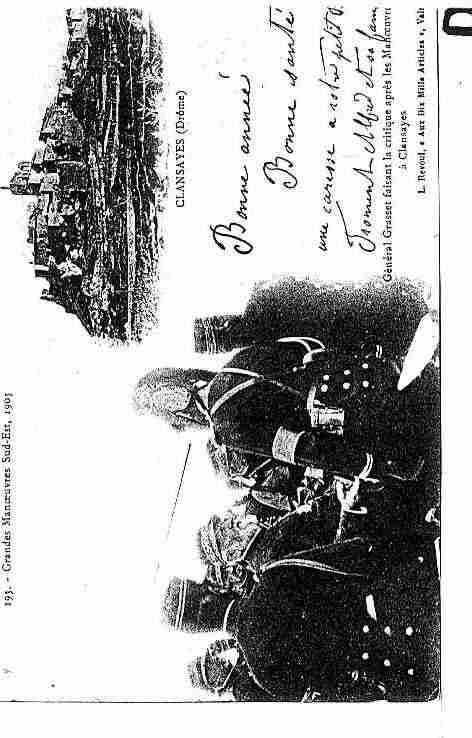 Ville de CLANSAYES Carte postale ancienne Ville de CLANSAYES Carte postale ancienne