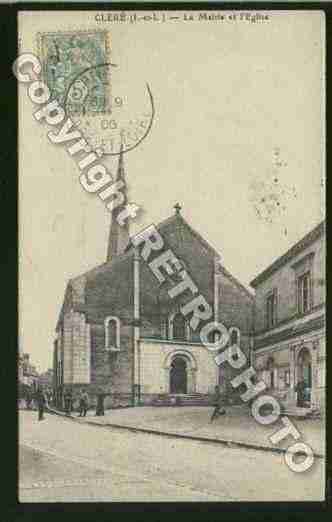 Ville de CLERELESPINS Carte postale ancienne