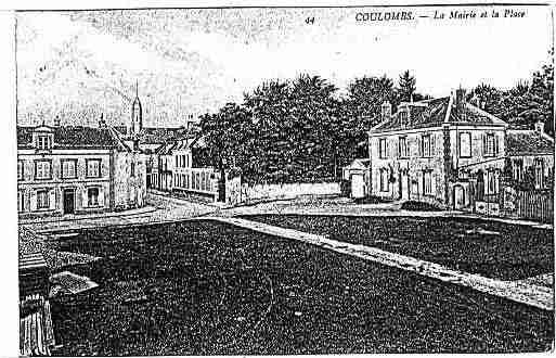 Ville de COULOMBS Carte postale ancienne