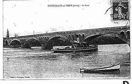 Ville de COURCELLESSURSEINE Carte postale ancienne