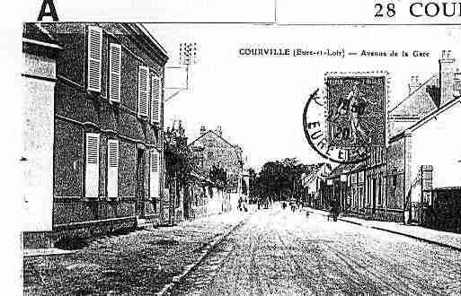 Ville de COURVILLESUREURE Carte postale ancienne