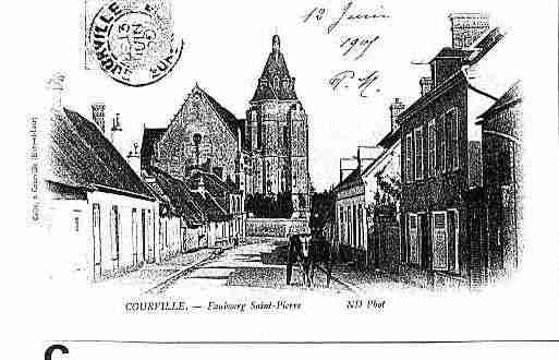 Ville de COURVILLESUREURE Carte postale ancienne