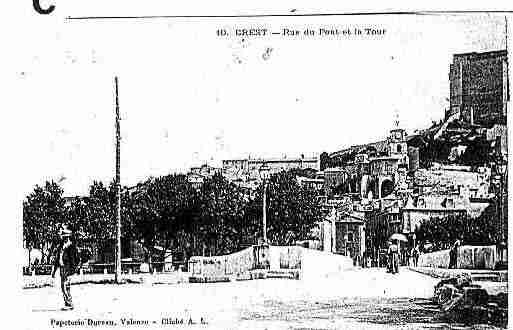 Ville de CREST Carte postale ancienne