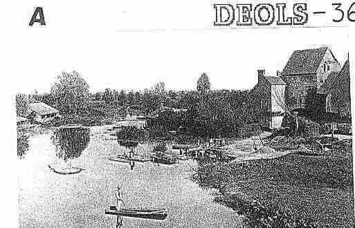 Ville de DEOLS Carte postale ancienne