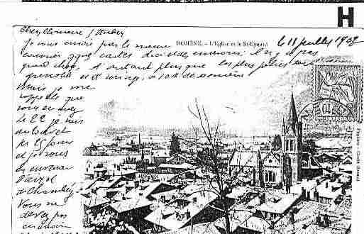 Ville de DOMENE Carte postale ancienne