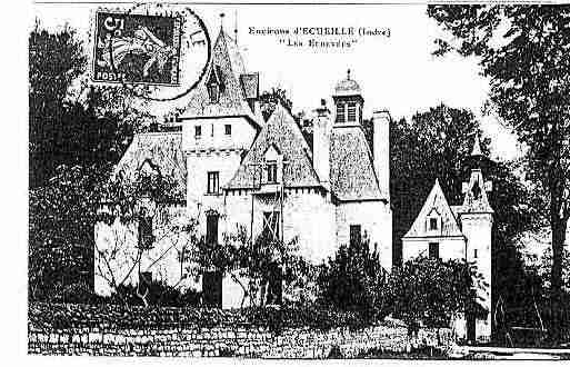 Ville de ECUEILLE Carte postale ancienne