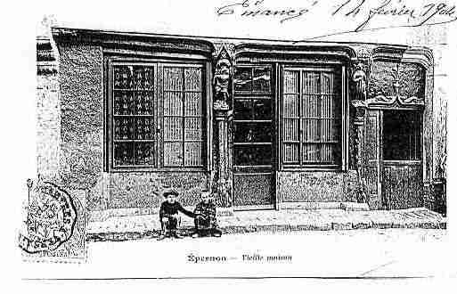 Ville de EPERNON Carte postale ancienne