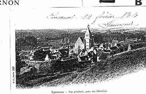 Ville de EPERNON Carte postale ancienne