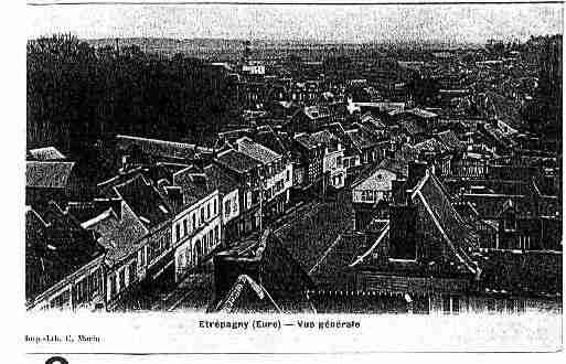 Ville de ETREPAGNY Carte postale ancienne