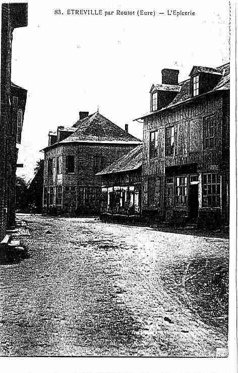 Ville de ETREVILLE Carte postale ancienne